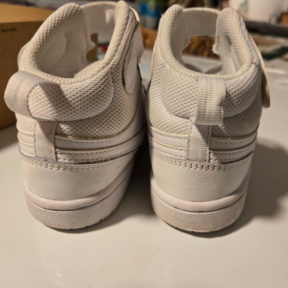 Nike Court Borough Mid 2 "White", Size US‎ 13 C Unisex Boys Girls - Picture 5 of 7